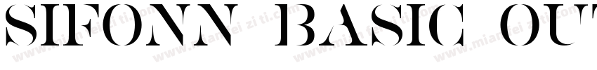Sifonn Basic Outline字体转换